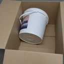 Epoxy Colored Sand Floor Paint, Epoxy Floor Paint High Gloss Marble Effect Coating for Indoor and Outdoor, Wear-resistant and non-slip Self-leveling Coating White 176OZ(5KG)