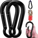 2-Pack 4 Inch Heavy Duty Spring Snap Hooks - 770lb Capacity Utility Clip, Rope Connector for Indoor/Outdoor Hanging, Camping, Fishing
