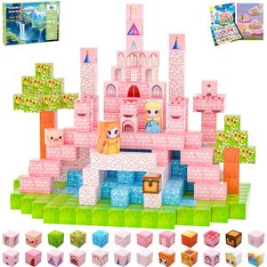 Magnetic Blocks Building Toys for Kids, 48 PCS Magnetic Blocks for Kids Ages 4-8, Magnet Cubes, STEM Sensory Toys for Boys & Girls, Christmas Birthday Gifts for Kid Ages 3+