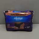 Always Discreet Boutique Incontinence and Postpartum Underwear for Women, Maximum Protection, Large, Black, 18 Count