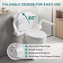 Golvorix White Toilet Safety Rails, Assist Seat Handles for Seniors