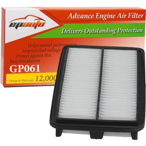 EPAuto GP061 (CA12061) Engine Air Filter Replacement for Acura and Honda | Acura MDX, TLX, Honda Pilot, Odyssey, Passport, Ridgeline Fits V6 & 2.0L Models (20162025)