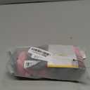 QUMY 4PCS Dog Shoes for Small Dogs, Hot Pavement Summer Puppy Dog Boots & Paw Protectors with Soft Anti-Slip Rubber Sole, Mesh Breathable Dog Booties for Hardfloors, Walking Running Khaki Size 1 (Pink)