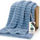 Bedsure GentleSoft Fall Throw Blanket for Couch - Cozy Soft Blankets for Women, Cute Small Throws for Girls, Blue, 50x60 Inches