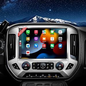 13.1" QLED Car Radio Stereo Upgrade for Chevy Silverado & GMC Sierra 2014-2018, 8-Core Head Unit with CarPlay/Android Auto, 2K Touch Screen and 1080P Backup Camera