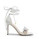 DREAM PAIRS Lace Up High Heels Stilletos Heels for Women Strappy Gladiator Open Square Toe Fashion Dressy Wedding Bridal Pumps Sandals, Size 9.5