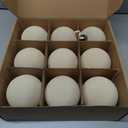 9 PCS Christmas Velvet Balls Flocked Xmas Tree Ball Ornaments Christmas Large Ball Set Xmas Tree Hanging Decoration 4 Inch, 6 Inch (Beiges, 4inch)