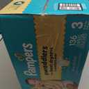 Pampers Swaddlers Diapers, Size 3 (13-26 lbs), 136 Count, Absorbent, Keeps Baby Dry and Comfortable, Skin Safe Disposable Baby Diaper
