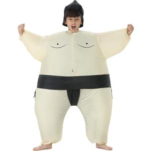TOLOCO Inflatable Costume for Adult&Kid Sumo Wrestler Inflatable Costume Blow up Sumo Costume Halloween Costume Cosplay Party