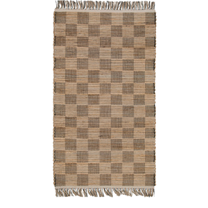 Handwoven Natural Jute Geometric Area Rug, 9'x12' – Premium 0.5-Inch Thick Carpet for Living Room, Bedroom, Dining, Kitchen, and Modern Farmhouse Décor