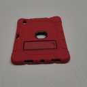 Case for iPad (A16) 11th Generation 11 Inch 2025 / iPad 10th Generation 10.9 Inch 2022, [Built-in Pencil Holder] Heavy Duty Shockproof Rugged Protective Case, Red2