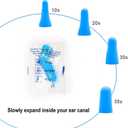 Quality Foam Earplugs - 200 Pairs Bulk Pack - Ideal Ear Plugs for Sleeping, Noise Cancelling, Snoring, Travel, Shooting, Study, Work, Construction, and Safety Hearing Protection - 32 dB NRR - Blue