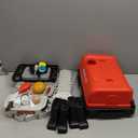 60pcs Kids Play Kitchen Toys for Kids, Outdoor BBQ Grill Playset with Smoke Sound & Light, Play Toy Grill Set for Toddlers Boys Girls 3 4 5 6 7 8