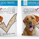 Checkups Dental Dog Treats for Oral Care, Fresh Breath & Plaque Control - 24 Treats, 48 oz. (2 Pack) - Delicious Chews for Happy and Healthy Dogs