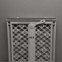 MYPET North States Paws Portable Pet Gate: 26-40" Wide. Pressure Mount. No Tools Needed. Made in USA. Dog Gate 23" Tall, Expandable, Durable Dog Gates for Doorways, Light Gray