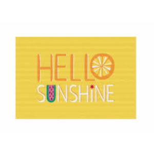 Welcome Door Mat,Indoor Doormat Hello Sunshine Text Ice Cream on Orange Washable Front Door Mats Non Slip Absorbent Entryway Rug Seasonal Holiday Theme Floor Mat for Home Bedroom Bathroom,