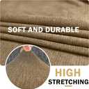 Waterproof RV Dinette Cushion Covers - Stretch Seat Slipcover, Washable RV Couch Cover Designed for Camper Car Bench (Loveseat 2 Backrest Cover & 2 Bench Cover, Brown)
