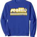Seattle Washington Retro Vintage Weathered Throwback Sweatshirt 2 XL