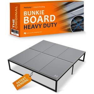 Meliusly Heavy Duty Bunkie Board King Size (76x80) - Non-Slip Breathable Bed Support Board for Slatted Bed Frame, Anti-Sag Under Bed Support, Noise Minimizing Moisture Resistant Bed Board