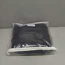 Men's Premium Wool Blend Double Breasted Long Pea Coat (Black1) XL