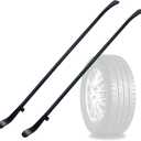 2 Pcs Tire Mount and Demount Iron Tire Changing Removal Tool Upgraded 34645 Tire Iron for Tire Bar Tubeless Tires Auto/Truck Maintenance Replace Manual Tire Changer，40 in x 4/5 in Black