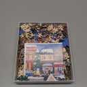 1000 Piece Christmas Puzzle for Adults, Festive Winter Village Jigsaw Puzzle with Glitter Snow Effect, Holiday Street Scene Puzzle, Perfect for Christmas Fun, 24 x 24 Inches