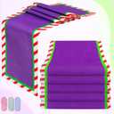 6 Pcs Cartoon Table Runner Cartoon Birthday Party Supplies 1.08 x 6 ft Linen Table Cover Supplies for Birthday Party Decorations