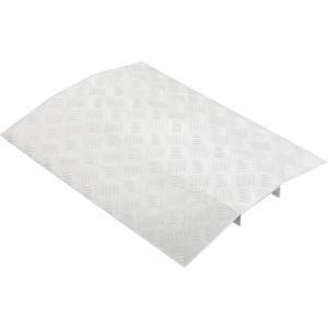 SCITOO 23.6" W x 17.2" L Wheelchair Ramp, Bridge Threshold Ramp Aluminum 800lbs Capacity with Supporting Frame and Non-Slip Surface, Door Ramp for Doorways, Wheelchairs, Stairs, Vans, Steps