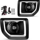 AUTOSAVER88 LED Fog Lights Compatible with 2015 2016 2017 2018 2019 GMC Sierra 2500 HD / 3500 HD Fog Lamps with Switch and Wiring Kit Foglight