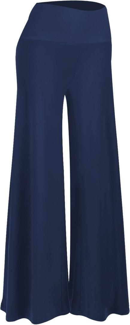 Arolina Women's Stretchy Wide Leg Palazzo Lounge Pants Casual Comfy High Waist Palazzo Pants (S)