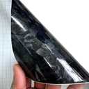 Front Grill Trim Chrome Delete fit for 2014-2021 Jeep Grand Cherokee Accessories with Gloss Black Forged Carbon Fiber Blackout Film Vinyl Wrap Overlay Kits