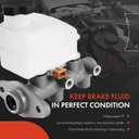 A-Premium Brake Master Cylinder with Reservoir and Sensor | Compatible with Hyundai Vehicles - Elantra 2001 2002 2003 - Replace# 585102D000