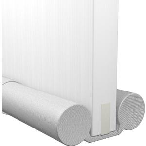 Large and Thick Door Draft Stopper 30-36 inch,Door Stoppers for Bottom of Door,Under Door Noise Stopper,Door Noise Blocker,Door Draft Blocker.Adjustable Twin Door Sweep Draft