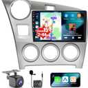 2+64GB Android 15 Car Stereo for Toyota Matrix 2009-2014 Pontiac Vibe 2009 2010 Wireless CarPlay Android Auto, Realdio 9" Touch Screen Car Radio GPS WiFi Bluetooth EQ 26UI, Backup Camera + MIC