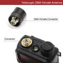 2.7 inch Mini Soft Whip SMA-Female Ham Radio Antenna Dual Band VHF UHF Antenna Compatible with Kenwood and Compatible with baofeng Radio UV-5R UV-82 Two-Way Radio