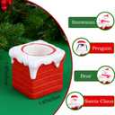 2 x Christmas Squishy Toys Party Favors - 4 Pack Pop Up Chimney Stress Relief Toys Christmas Stocking Stuffers Goodie Bags Treats Fillers Xmas Decorations Classroom Prizes Gift Toys Boys Girls Adults