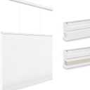 Changshade Top Down Bottom Up Light Filtering Cellular Shades, Cordless Honeycomb Blinds for Windows, for Soft Glow & Daytime Privacy, Thermal Insulated,36" W*72" H,Light Filtering-White