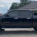 94515 Side Window Visor Rain Guards for 07-14 Chevy Silverado 1500 & GMC Sierra 1500 2500HD 3500HD Crew Cab/Avalanche/Suburban/Yukon XL Wind Deflectors Windnow Shade Vent Sun Visors 4PCS