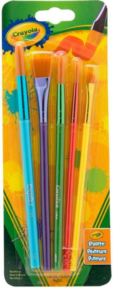 Crayola Arts & Craft Brushes, Assorted 1 ea (Pack of 3)