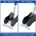 Brake Tool, Brake Caliper Compression Tool, Brake Caliper Tool | 2 Heavy Duty Caliper Hooks, 4-in-1 Universal 360 Ratcheting System for Car Disc Brake Repair, Blue