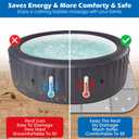 1/2"Extra Thick 85Inch Hot Tub Mat for Inflatable Hot Tub Accessories,Large Hot Tub Eva Foam Pad Padding Foundation for Outdoor Indoor,Portable Spa Pool Accessories Ground Base Flooring Mat Protector
