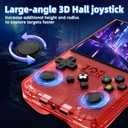 R36MAX Retro Handheld Game Console, 4.0 inch Retro Gaming Console with 64GB Memory, Portable Retro Video Games Console, 4000mAh Battery, Support 30+ Emulators, Transparent Red