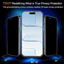 3 x TZGZT (Real Anti Spy) 3 Pack for iPhone Air Privacy Screen Protector Tempered Glass Private Film Accessories, Case Friendly for 17 Air, with Easy to Install Kit, Bubble Free, Scratch Resistant