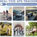 0.8 inch!Hidden Mini GPS Tracker for Vehicles Portable Real Time Magnetic Tracking Device Car Full Global Coverage Location Kids Dogs Trucks Person No Subscription Required Monthly Fee (Ultra mini)