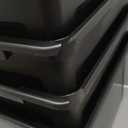 IRIS USA File Box, Plastic File Organizer with Lids for Letter/Legal File, Portable Document Box For Moving, Storage Bin with Durable and Secure Lid, Stackable Nestable BPA-Free, Black 35 Qt. 4 Pack