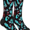 Mushroom Funny Socks Novelty Crew Socks For Women Men