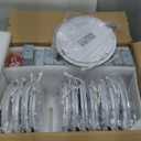 24 Packs 8 Inch Recessed LED Light: Ultra Thin LED Recessed Lighting with Junction Box, 3000K/4500K/6000K Selectable,Ceiling Light, High Brightness 1800LM Dimmable Canless LED Downlight (White)