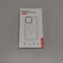 Magnetic Stand Case for iPhone 14 Pro Max [360 Rotatable Kickstand] [Compatible with MagSafe] Black Rose Design with Ring Holder Case for Women Girls, Translucent Matte Slim Phone Cover