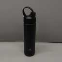 POWCAN 26 oz Insulated Water Bottle with 2-in-1 Straw and Spout Lid, Keep Cold 24H, Leak-Proof, Fits in Car Cup Holder, Stainless Steel Water Bottle for Sports, Travel and School (Dark Knight)