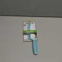 Farberware Ceramic 5- Inch Santoku Knife with Custom-Fit Blade Cover, Razor-Sharp Kitchen Knife with Ergonomic, Soft-Grip Handle, Dishwasher-Safe, 5-inch, Aqua